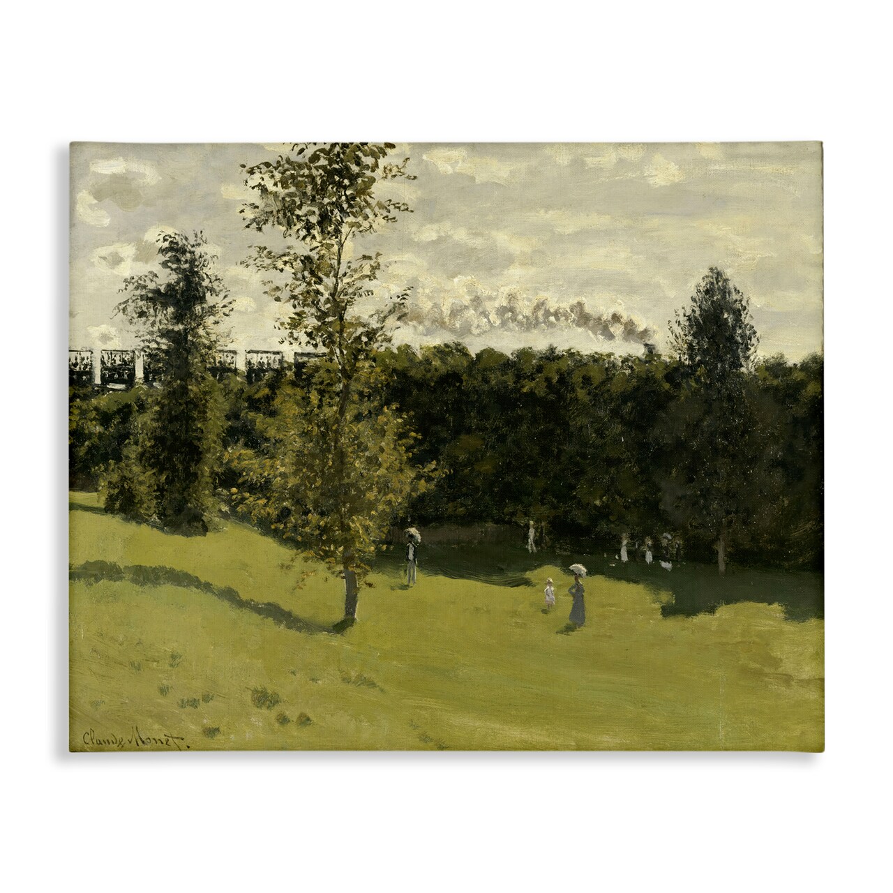 Stupell Industries Classic Train in Countryside Canvas Wall Art Design by one1000paintings